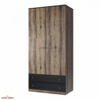 Шкаф 2D2S Mebelbos Jagger 2 дверный дуб монастырский 100 см