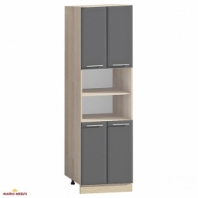 Шкаф П60.214.4Д В.1 под духовку или микроволновку Хай-тек цветная печать
