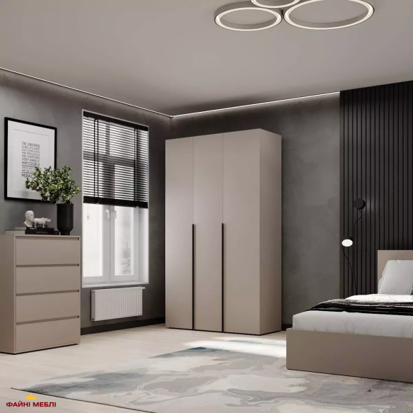 Шкаф распашной комбинированный трёхдверный Art In Head №12 Light, ширина 120 см 3 Шкаф распашной комбинированный трёхдверный Art In Head №12 Light, ширина 120 см 3