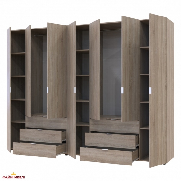 Шафа Дорос Гелар дуб сонома 7 дверна 271,2 см 0