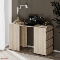 Стол письменный с комодом Art in Head Molli / Молли Дуб сонома