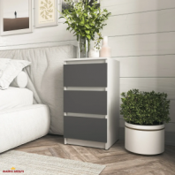 Тумба прикроватная белый/антрацит Т216