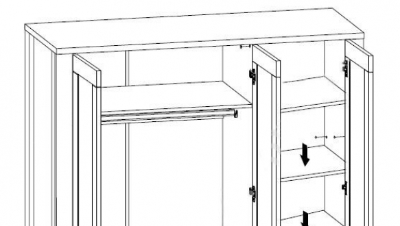 Шкаф 3D Антверпен II 1