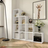 Стеллаж белый на 10 ячеек GT40