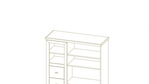 Комод 1Д/3Ш Орегон 0