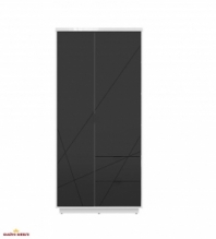 Шафа SZF2D2S BRW Poland Forn 2 дверний чорний 94 см