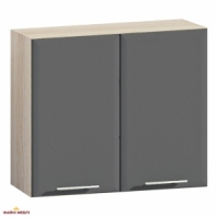 Шкаф верхний В80.72.2Д/В80.92.2Д Хай-Тек глянец перламутр