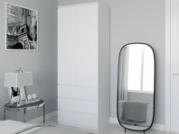 Шкаф Морели Т210 2 дверный белый с полками 80 см