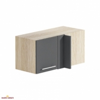 Антресоль А70х40.36.1Д. кут. не глубокая Хай-тек глянец перламутр