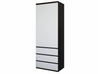 Шкаф Морели Т210 2 дверный венге темный с полками 80 см