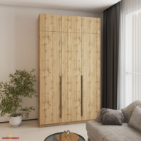 Шафа Mebelstar Оскар трьохдверна з антресоллю Дуб тахо 150 см