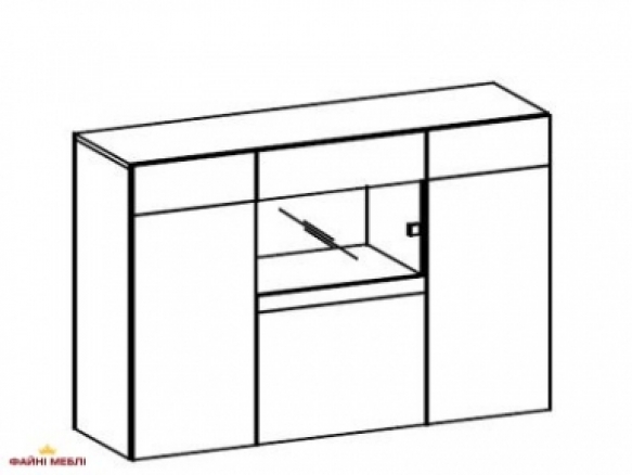 Комод PO-K3 (венге) POLARIS