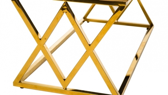 Банкетка BN-2 капучино + золото 3