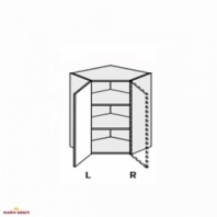 Секция верхняя правая УголВ 45° 650х650/720 1дв Миллениум WG
