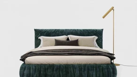  Ліжко двоспальне м'яке Woodsoft Kemi / Кемі з підйомним механізмом та нішею для білизни 9