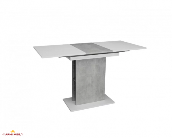 Стіл обідній Stoun / Стоун Інтарсіо Біла Аляска / Індастріал Розкладний 100/135 см 0