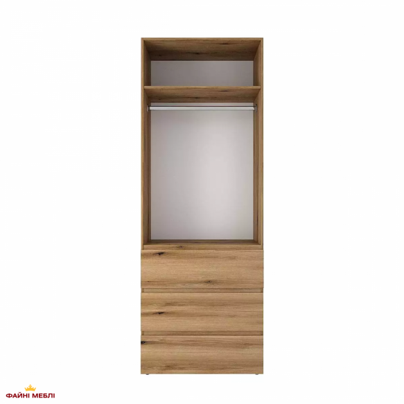 Шкаф распашной комбинированный трёхдверный Art In Head №8 Light, ширина 160 см 7 Шкаф распашной комбинированный трёхдверный Art In Head №8 Light, ширина 160 см 7