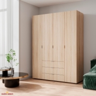 Шафа Дорос Гелар дуб сонома з Етажеркою 4-х дверна 193,2 см