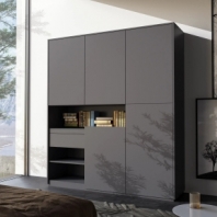 Шкаф Морели RS-2 3 дверный антрацит 150 см