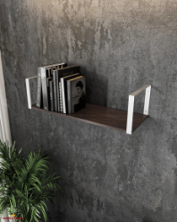 Полка настенная венге темный/белый XS28