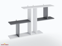 Полка настенная белый/антрацит T8