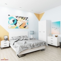 Ліжко двоспальне Art in Head Ascet / Аскет 140 см