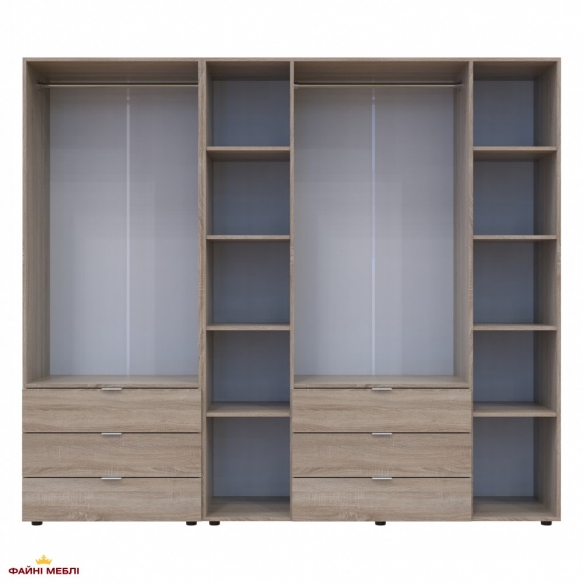 Шафа Дорос Гелар дуб сонома 6 дверна 232,5 см 2