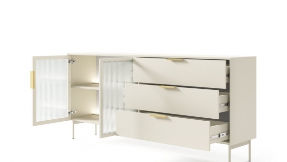 Комод 2D3S/181 з підсвіткою кашемір Lumi 3
