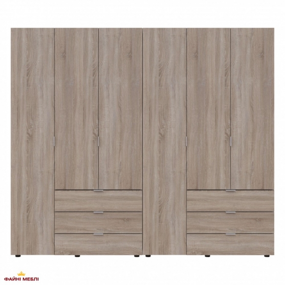 Шафа Дорос Гелар дуб сонома 6 дверна 232,5 см 4