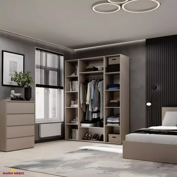 Шафа комбінована трьохдверна Art in Head №16 Light / Лайт 160 см 8