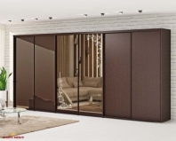 Шафа-купе 5,4м шестидверна бронза графіт худмат