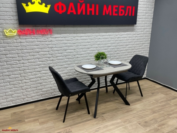 Стол круглый раскладной MebliRoMax Ronni slide / Ронни Слайд 110 см 10