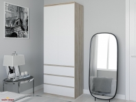 Шкаф Морели Т211 2 дверный сонома с трубой 80 см