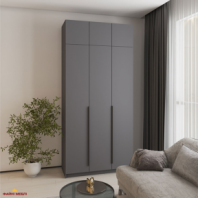 Шафа Mebelstar Оскар трьохдверна з антресоллю Антрацит 120 см