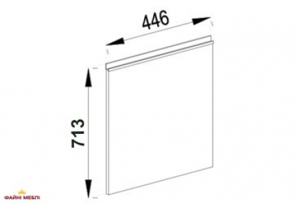 Фасад под посудомойку Ф 45 ПМ Софи