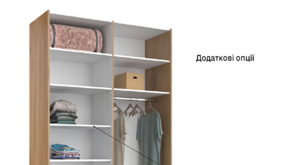 Шафа-купе з дзеркалом 1,5х2,4 Асті 10