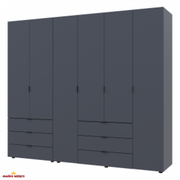 Шафа Дорос Гелар графіт 6 дверна 232,5 см