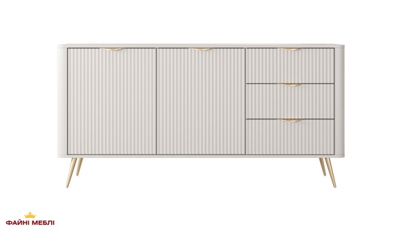 Комод 2D3S/163 Беж/Золоті ніжки Lante 0