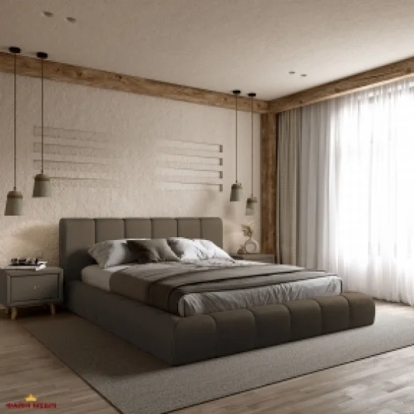 Ліжко м'яке двоспальне Віоріна Деко Подіум