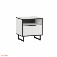 Прикроватная тумба белая F-0011 Форте