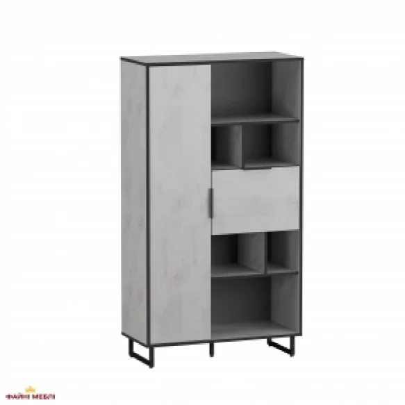 Стелаж комбі бетон тефра F-0006 Форте