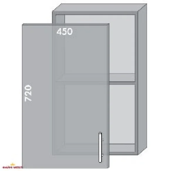 Тумба верхняя В-45 Шейкер