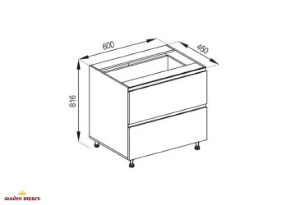Тумба нижняя Н 60 Ш LUX Милана