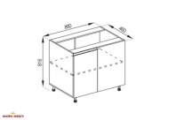 Тумба нижняя Н 97 Тина