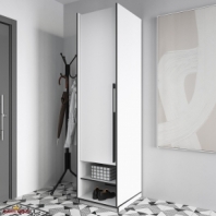 Шафа Морелі R-0002 Рамо 1 дверна біла 52 см