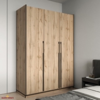 Шафа Морелі R-0015 Рамо 3 дверна дуб аппалачі з полицями 150 см