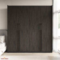 Шкаф Морели R-0020 Рамо 4 дверная венге со штангой и полками 197см