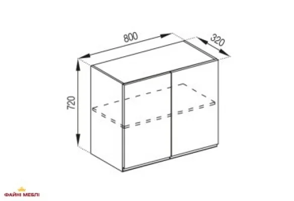 Тумба верхняя В 80 Милана