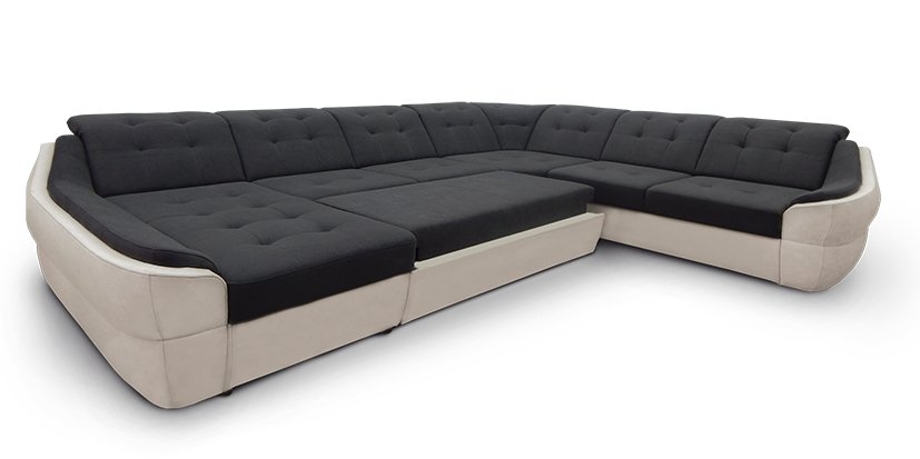 п-образный угловой диван