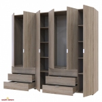 Шафа Дорос Гелар дуб сонома 6 дверна 232,5 см 0